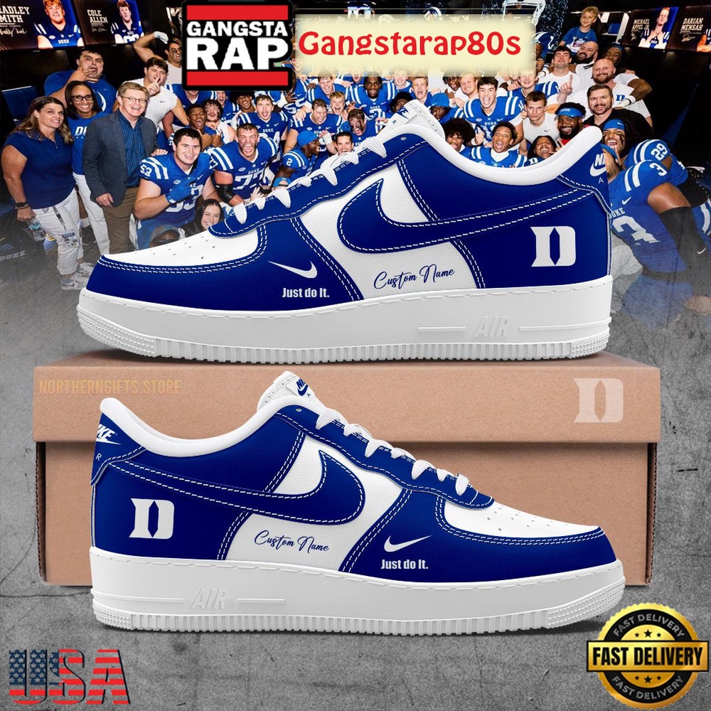 Duke Blue Devils Welcome The New Season 2025 Custom Air Force 1 Sneakers Shoes