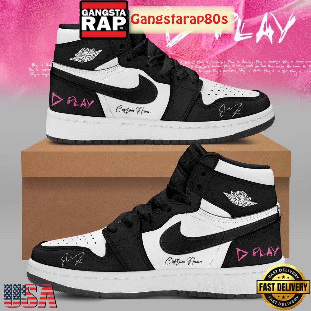 Ed Sheeran Play The Tour Custom Air Jordan 1 Shoes Running Sneakers