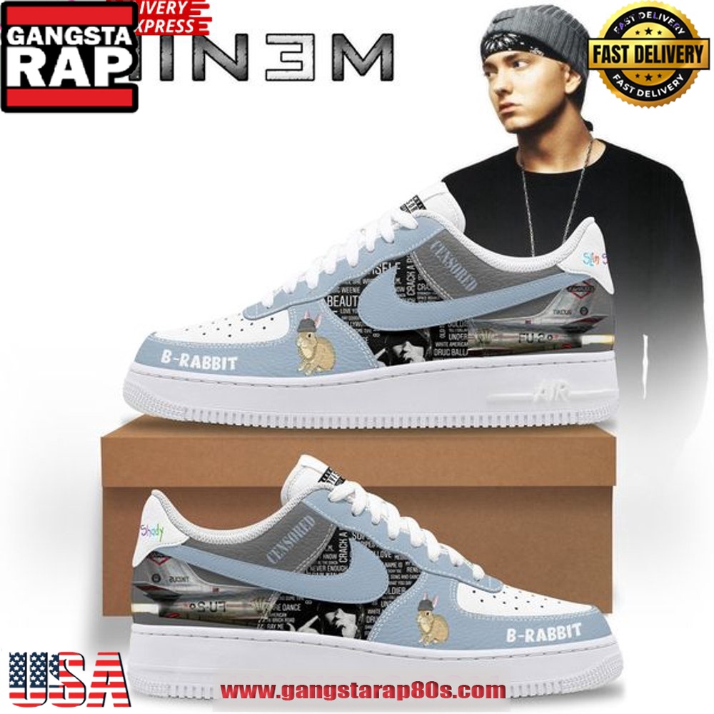 Eminem B-Rabbit New Special Edition Nike Air Force 1 Sneakers Shoes