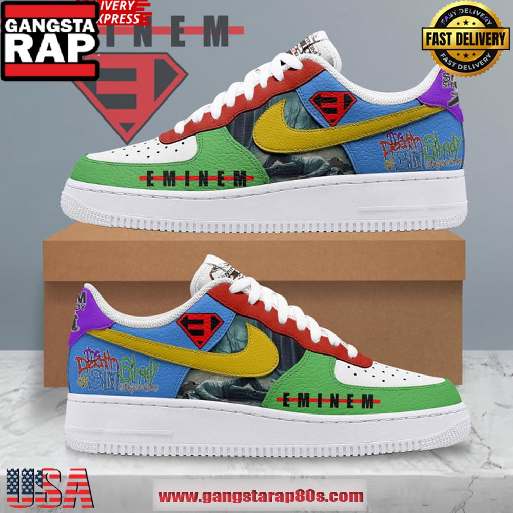 Eminem Hip Hop Never Die Nike Air Force 1 Sneakers Shoes