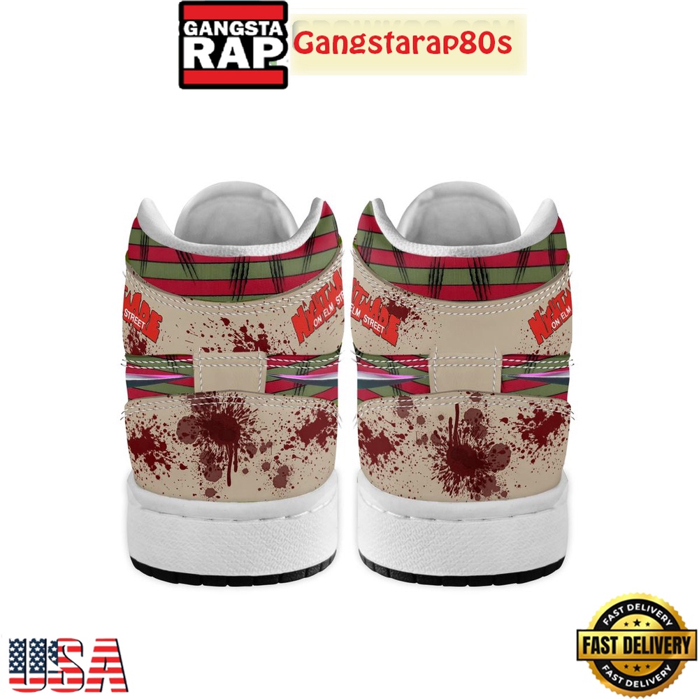 Freddy Krueger Halloween Air Jordan 1 Shoes Running Sneakers Freddy Krueger Halloween Air Jordan 1 Shoes Running Sneakers