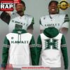 Hawaii Rainbow Warriors football 2025 White Hoodie Shirt 7 Hawaii Rainbow Warriors football 2025 White Hoodie Shirt