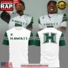 Hawaii Rainbow Warriors football 2025 White Unisex 3D Shirt 1 Hawaii Rainbow Warriors football 2025 White Unisex 3D Shirt