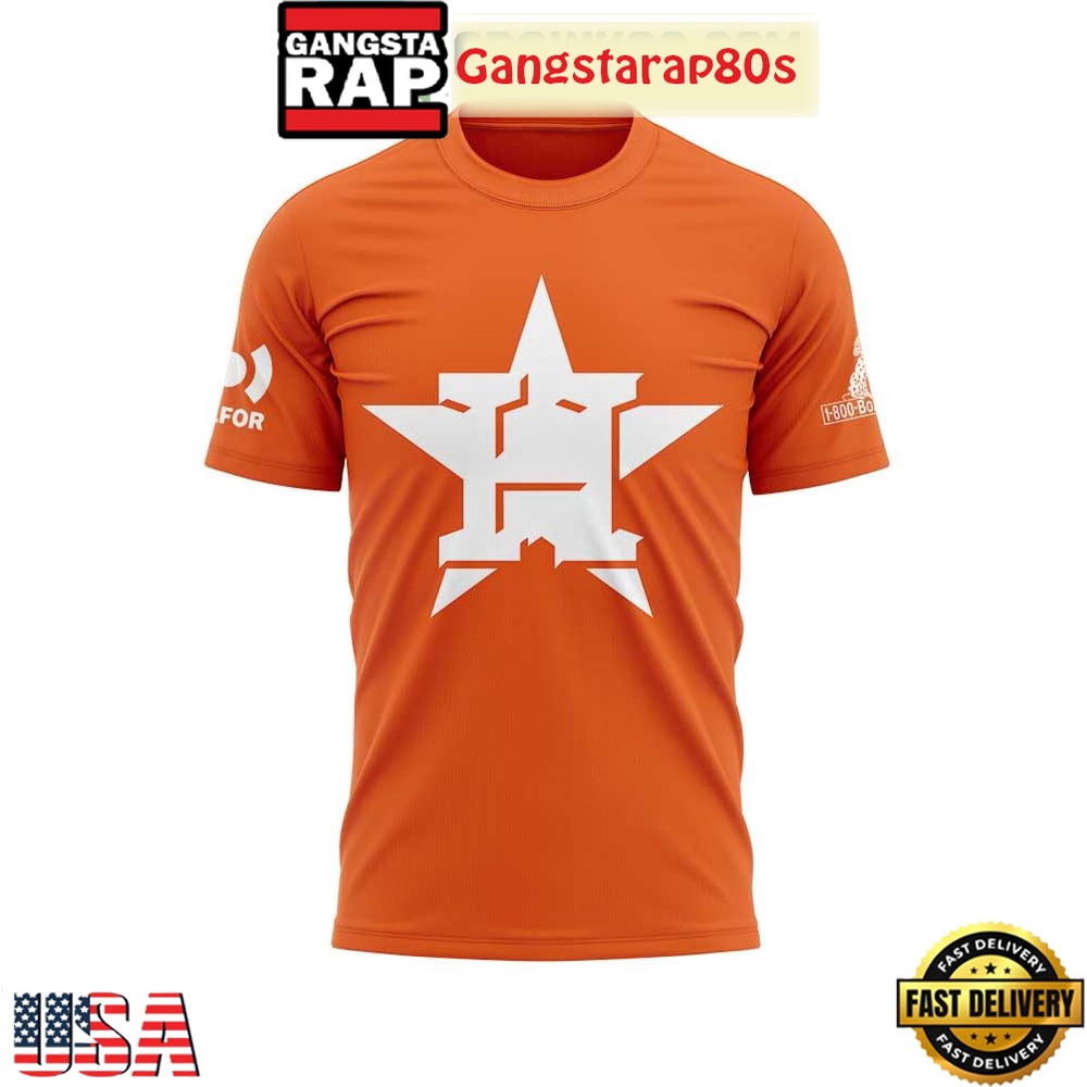 Houston Astros First Responders Day All Over Print T Shirt