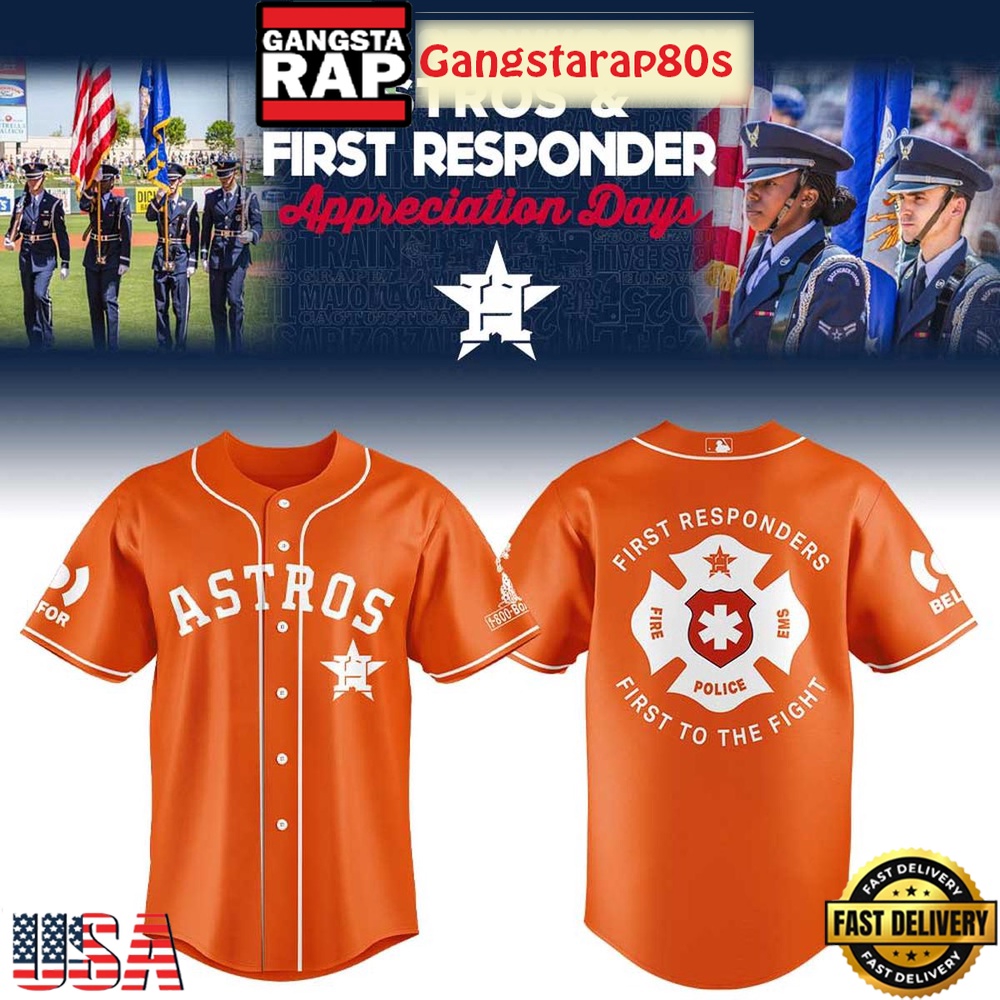 Houston Astros First Responders Day Baseball Jersey Shirt
