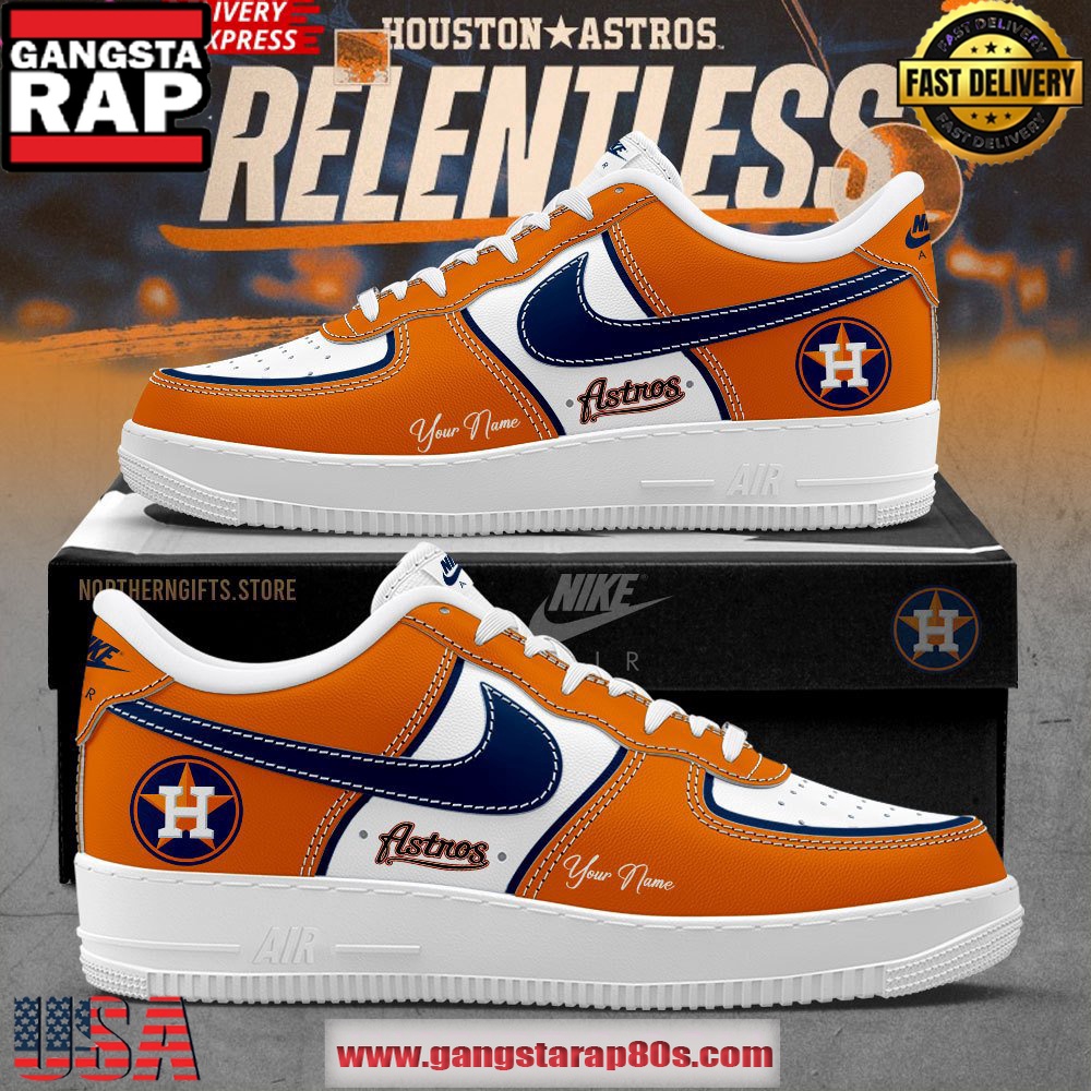 Houston Astros Relentless Special Limited Air Force 1 Sneakers Shoes