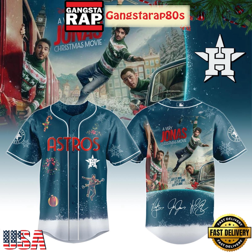 Houston Astros x A Very Jonas Christmas Movie 2025 Baseball Jersey Shirt