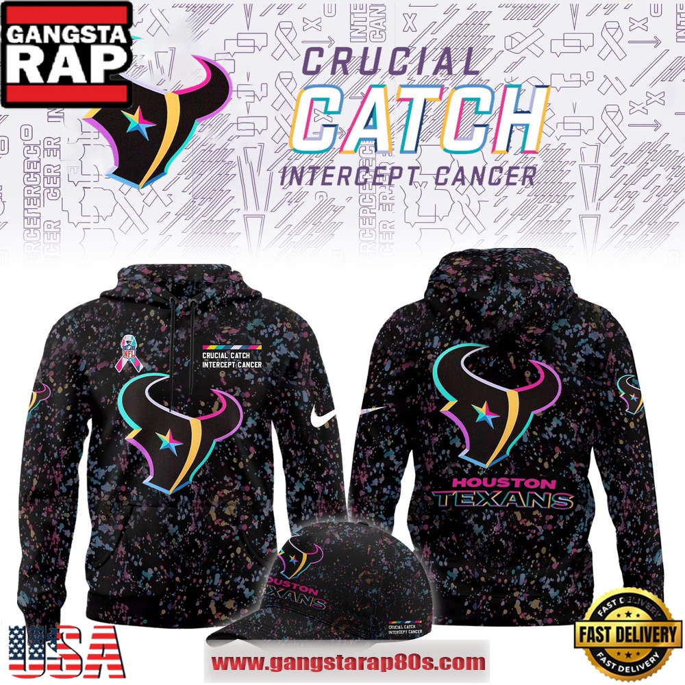 Houston Texans Crucial Catch Intercept Cancer 2025 Limited Edition Hoodie Shirt
