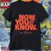 Indiana Fever 2025 WNBA Playoffs Now You Know Black Shirt