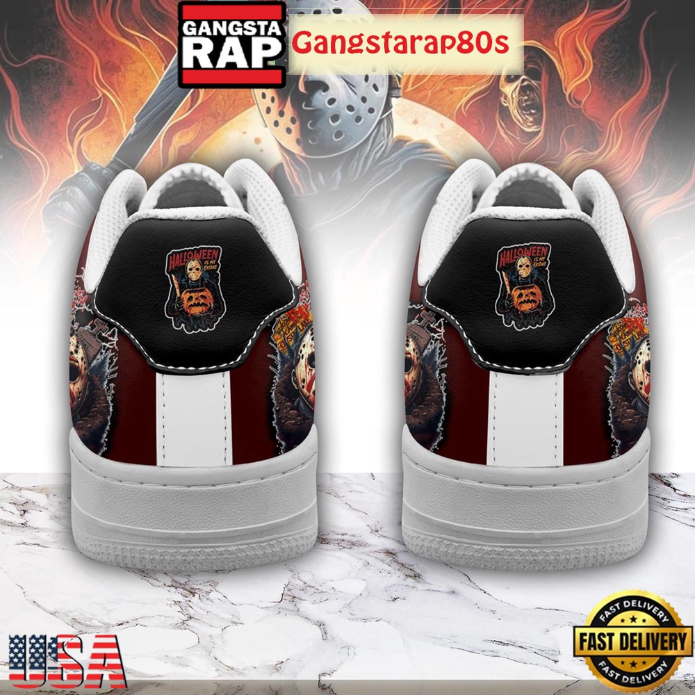 Jason Voorhees Killin' It Air Force 1 Shoes Running Sneakers Jason Voorhees Killin' It Air Force 1 Shoes Running Sneakers