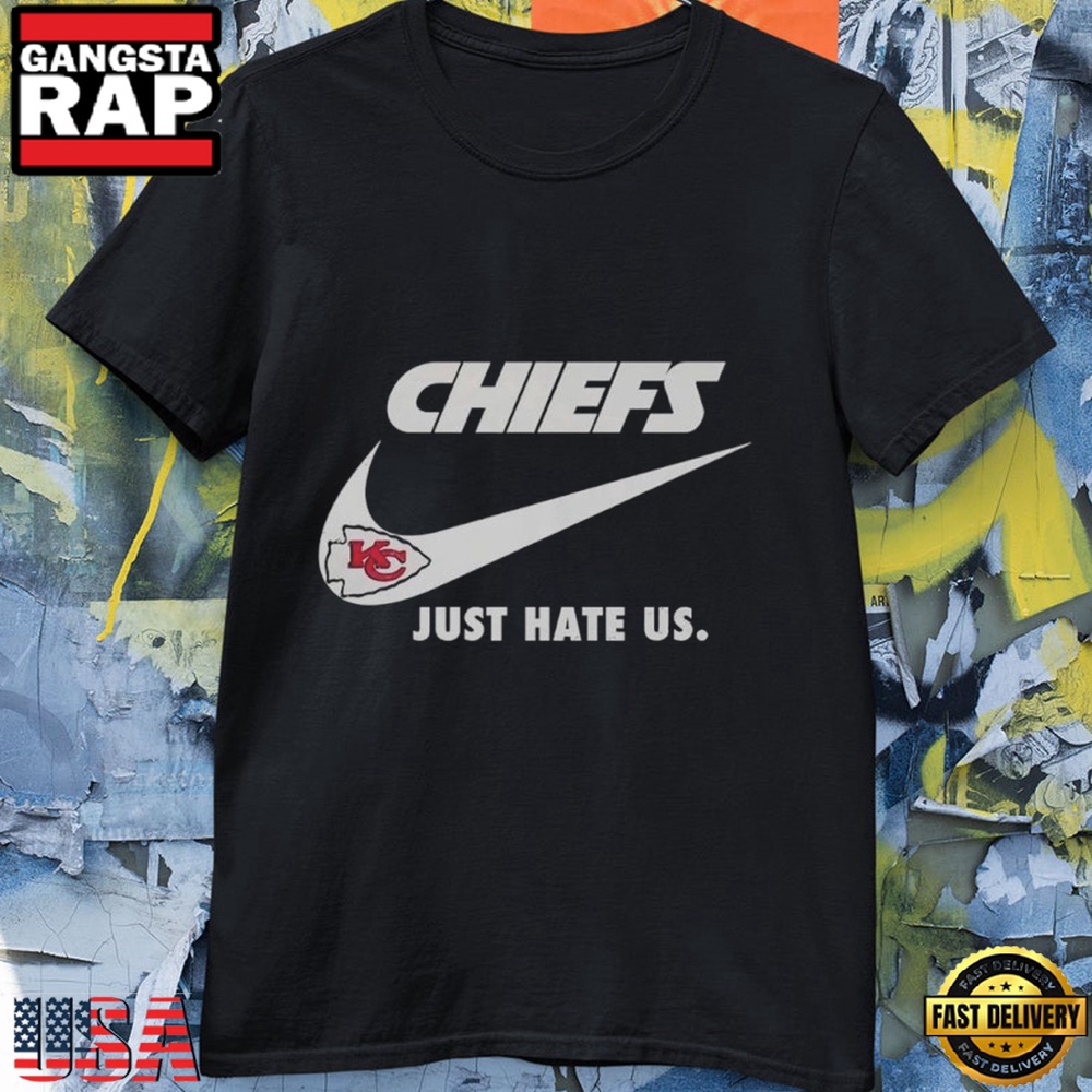 Kansas City Chiefs x Nike Just Hate Us Logo T Shirt