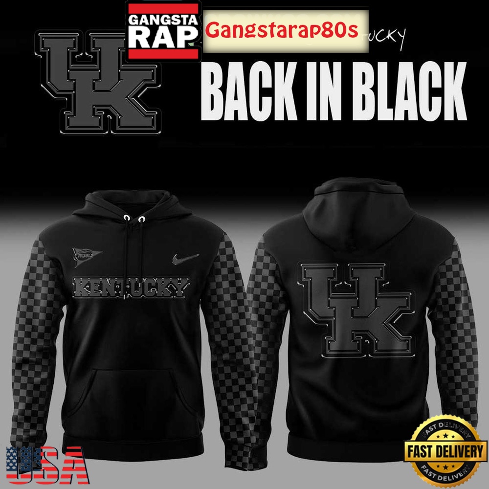 Kentucky Wildcats Back In Black New Design Unisex Hoodie