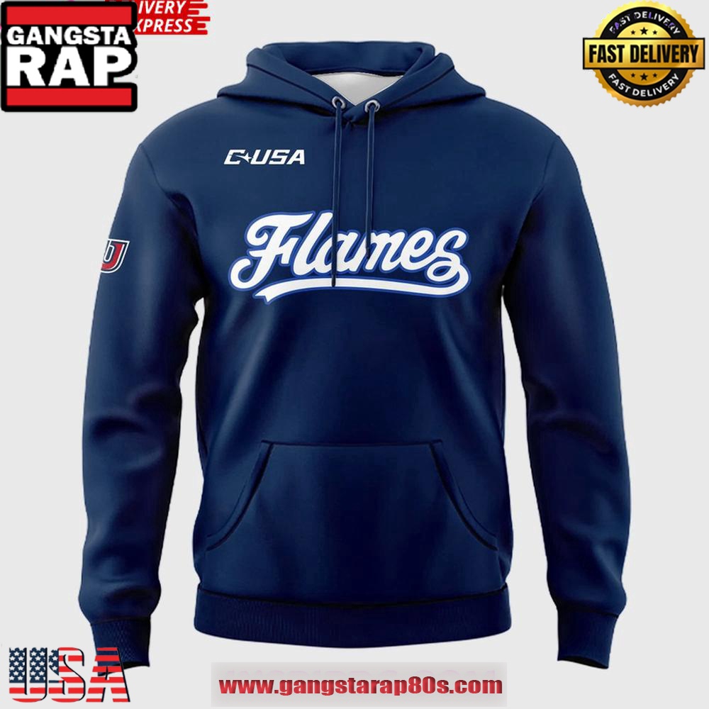 Liberty Flames Football Navy Uniform Hoodie Shirt