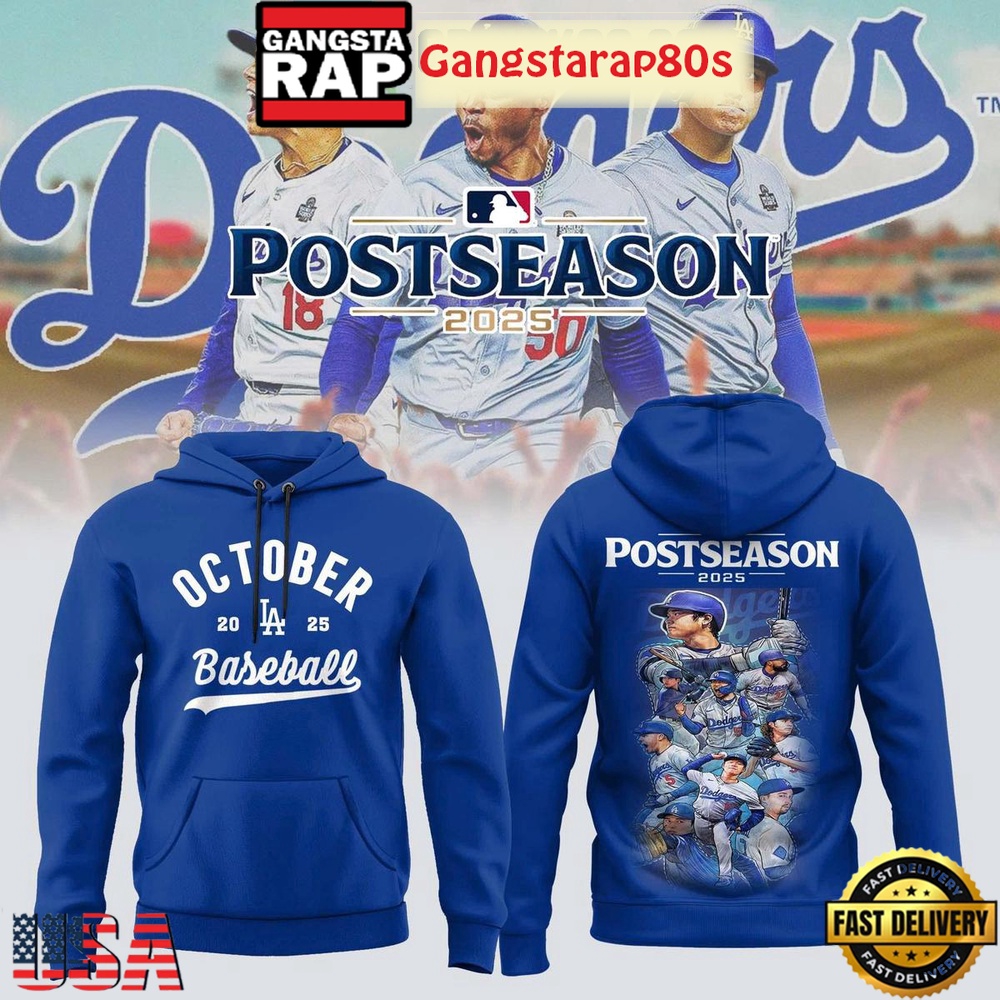 Los Angeles Dodgers MLB Postseason 2025 All Over Print Hoodie