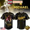 Los Angeles Dodgers x Michael Jackson King Of Pop Baseball Jersey
