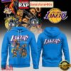 Los Angeles Lakers x Labubu 2025 Blue All Over Print Hoodie