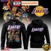 Los Angeles Lakers x Labubu Black All Over Print Hoodie