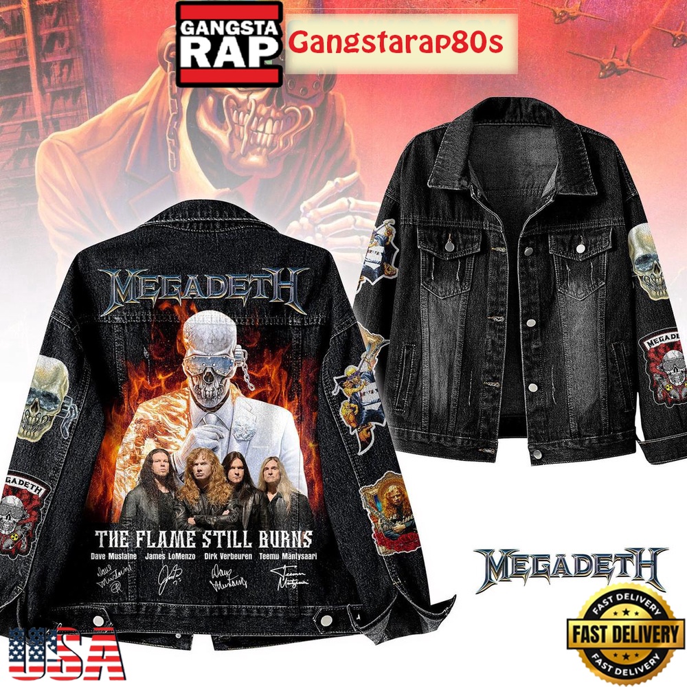 Megadeth The Flame Still Burns Limited Edition Denim Jacket