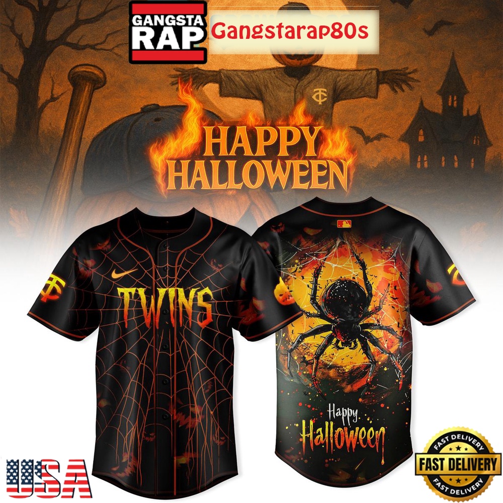 MLB All Team Celebration Halloween Spider 2025 Baseball Jersey Shirt