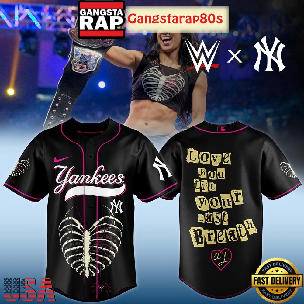 MLB All Team x AJ Lee Has Returned WWE 2025 Baseball Jersey Shirt