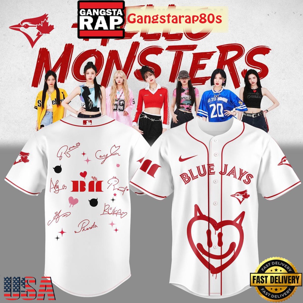 MLB All Team x Babymonster Tour 2025 Baseball Jersey Shirt