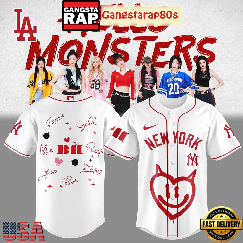 MLB All Team x Babymonster Tour 2025 Baseball Jersey Shirt