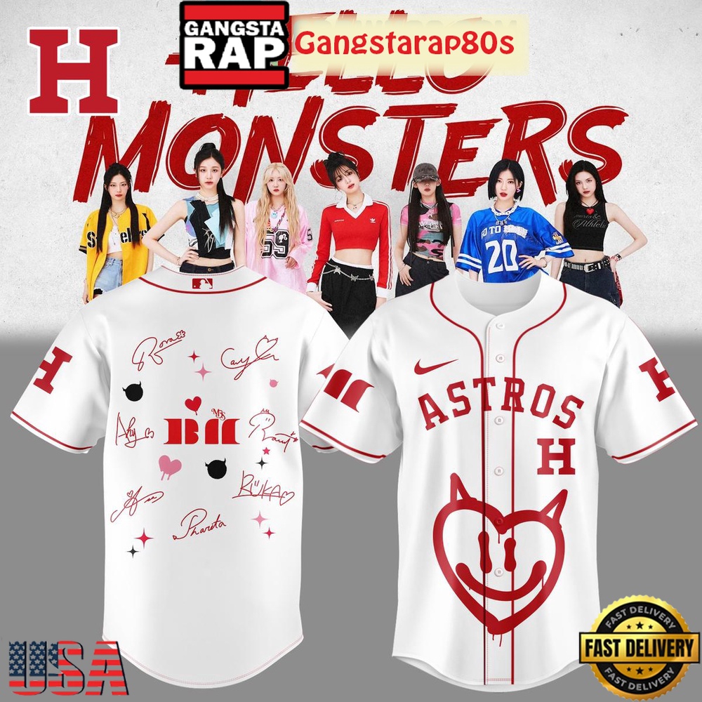 MLB All Team x Babymonster Tour 2025 Baseball Jersey Shirt