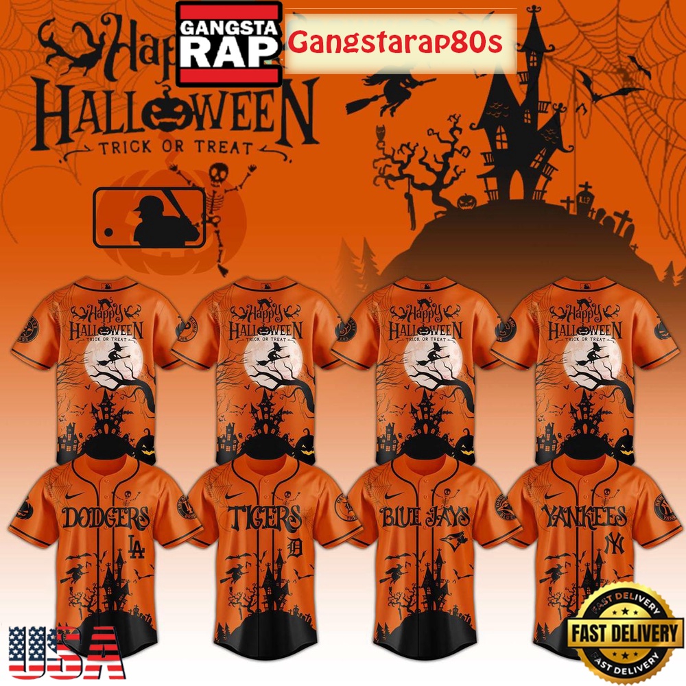MLB All Team x Happy Halloween Trick Or Treat 2025 Baseball Jersey MLB All Team x Happy Halloween Trick Or Treat 2025 Baseball Jersey
