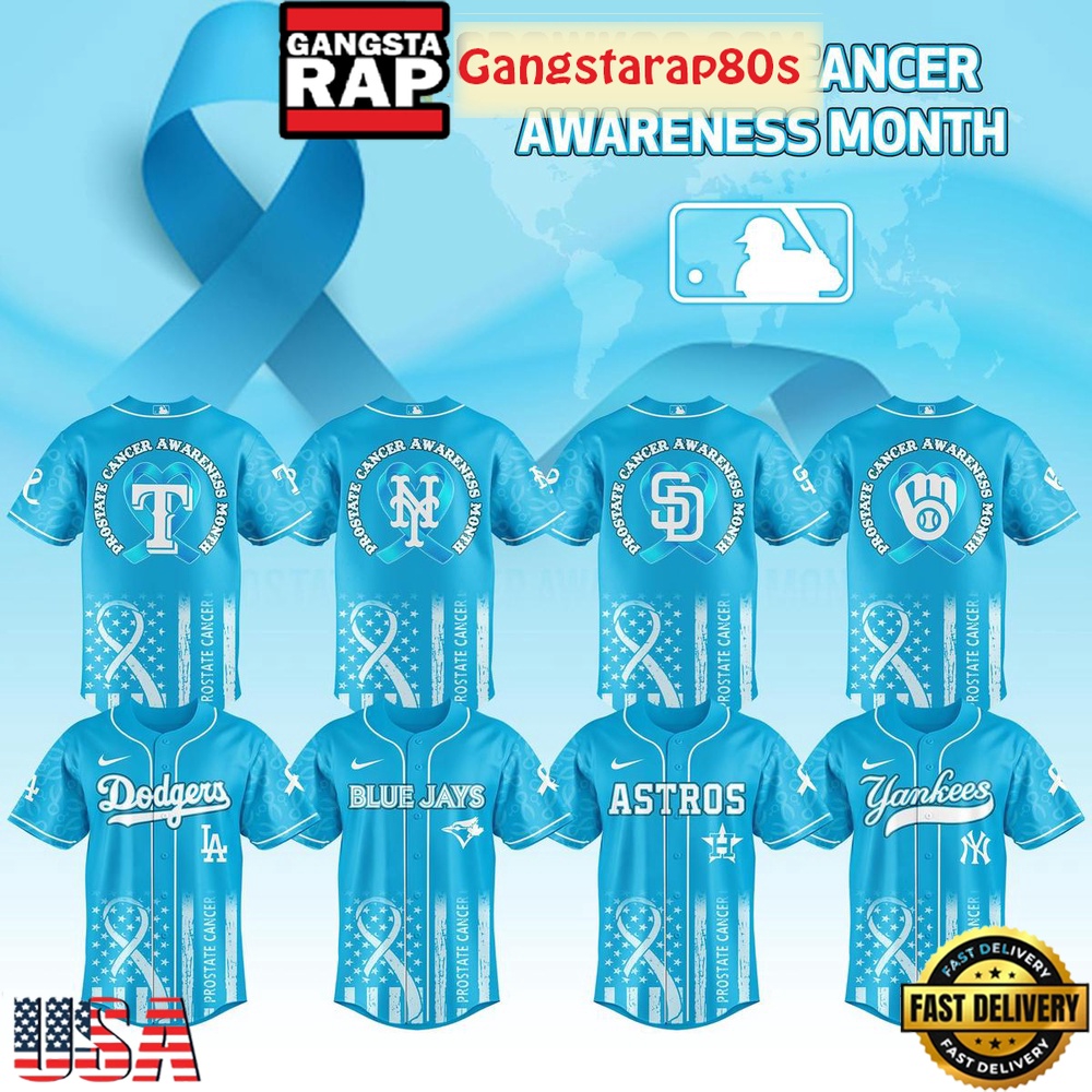 MLB All Team x Prostate Cancer Awareness Baseball Jersey