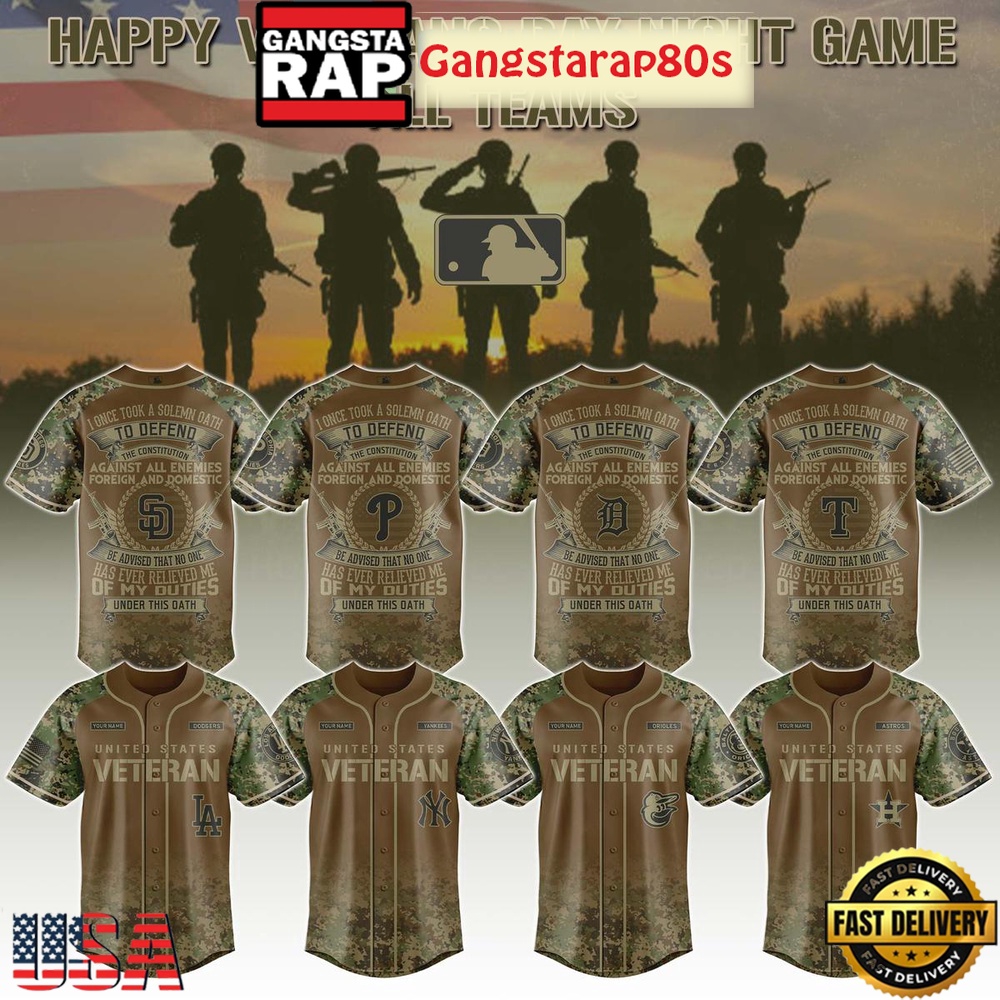 MLB All Team x Salute To Veterans Day 2025 Baseball Jersey