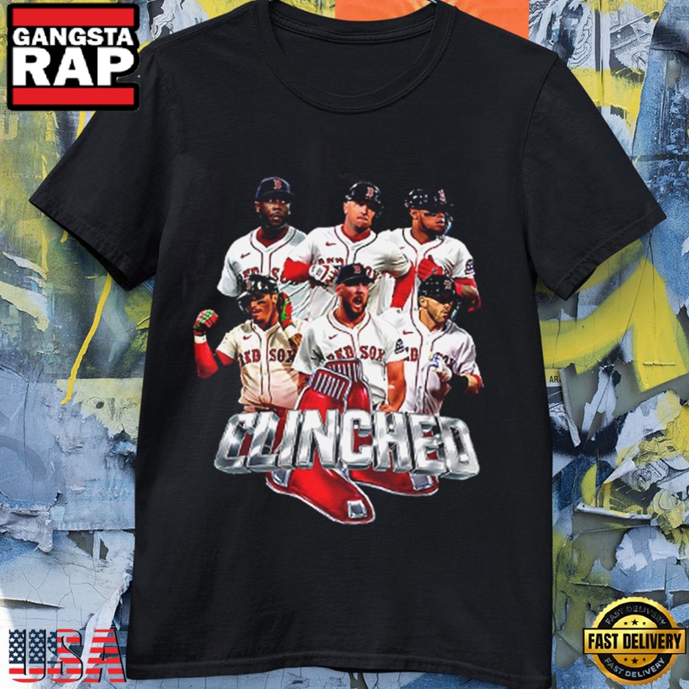 MLB Boston Red Sox Postseason Clinched 2025 Black Shirt