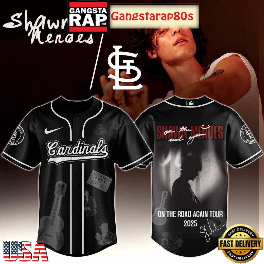 MLB Custom Team x Shawn Mendes On The Road Again Tour Baseball Jersey Shirt MLB Custom Team x Shawn Mendes On The Road Again Tour Baseball Jersey Shirt
