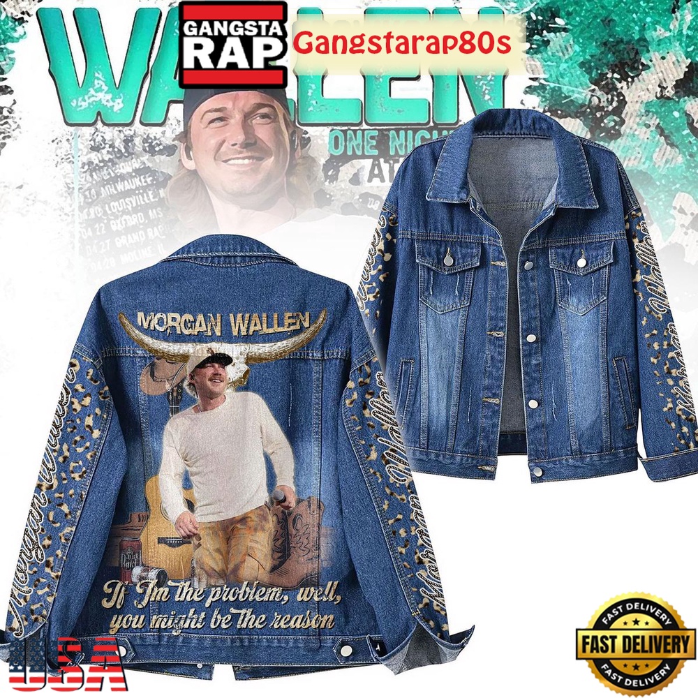Morgan Wallen I’m The Problem Tour 2025 Limited Edition Denim Jacket