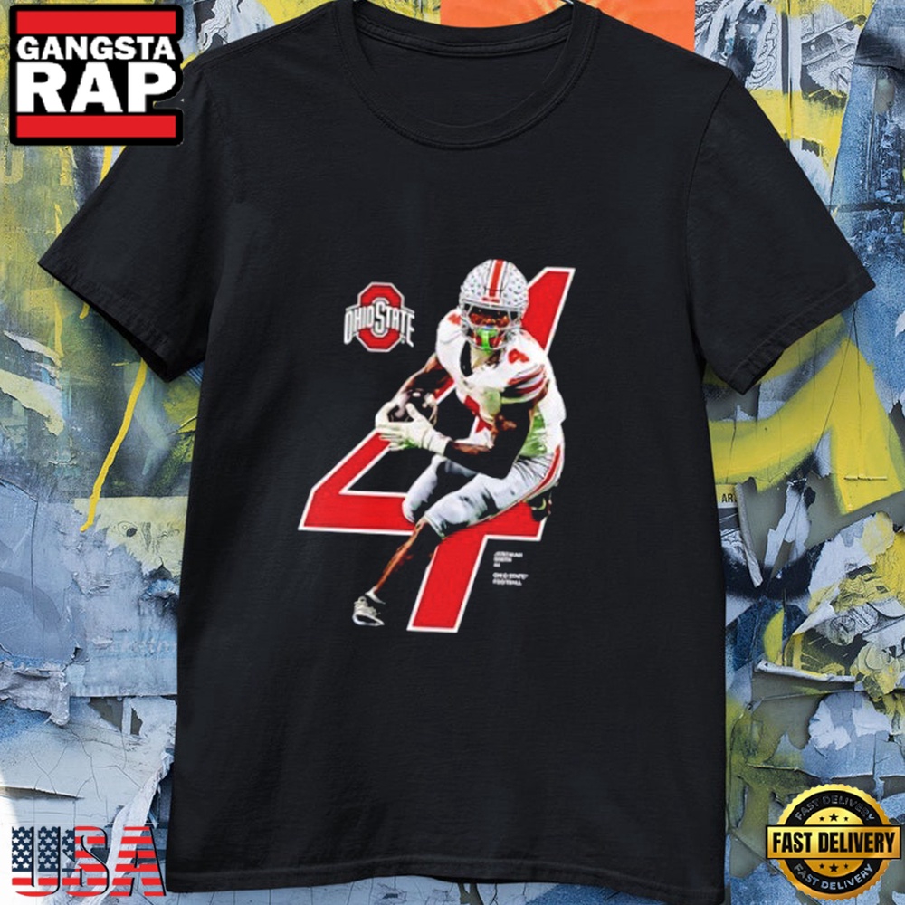 NCAA Jeremiah Smith 4 Ohio State Buckeyes 2025 Black Shirt