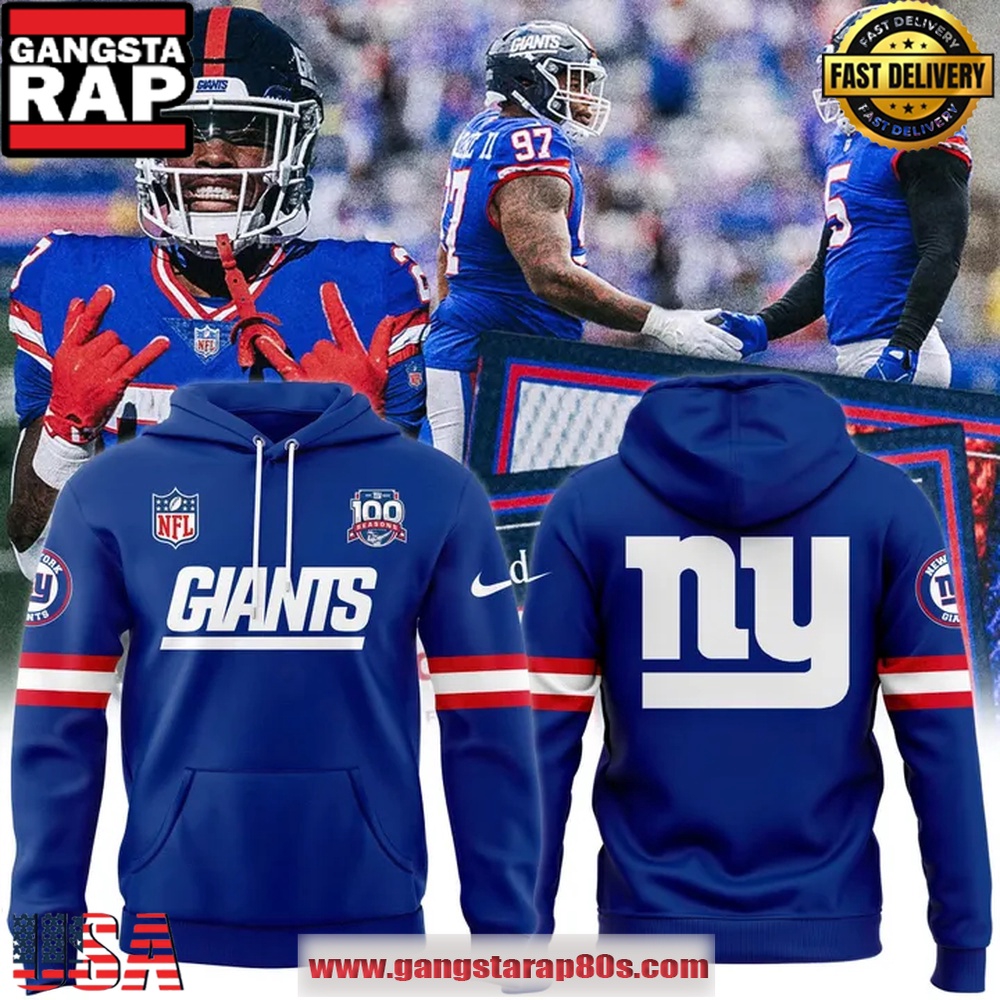 New York Giants Blue New Season 2025 Hoodie Shirt