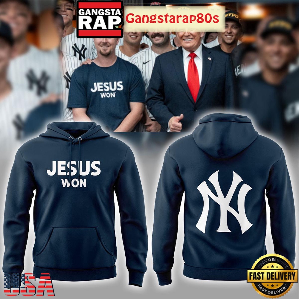 New York Yankees Jesus Won 2025 All Over Print Hoodie