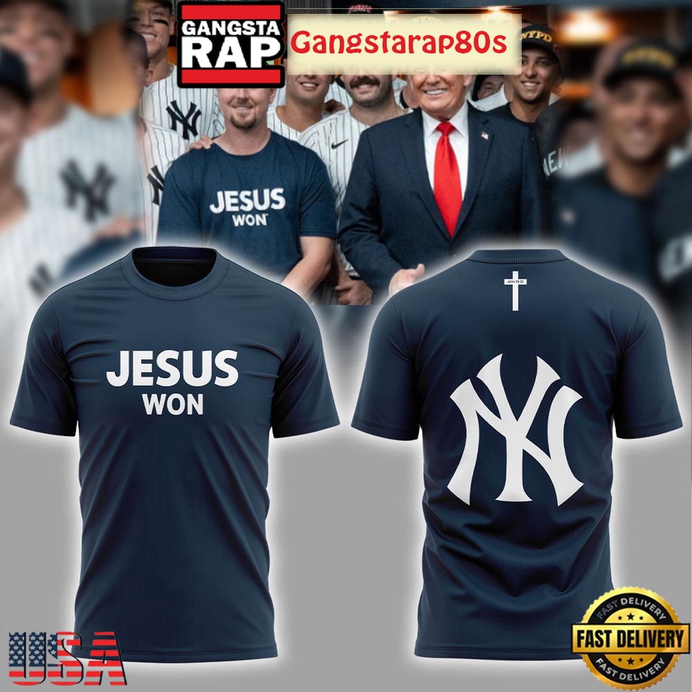 New York Yankees Jesus Won 2025 All Over Print Hoodie