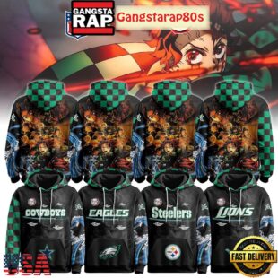 NFL All Team x Demon Slayer Infinity Castle 2025 New Design Unisex Hoodie