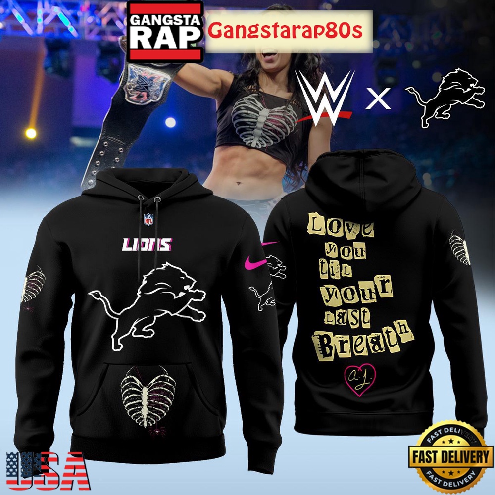 NFL Custom Team x AJ Lee Has Returned WWE All Over Print Hoodie