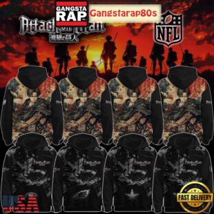 NFL Custom Team x Attack On Titan 2025 Unisex 3D Hoodie