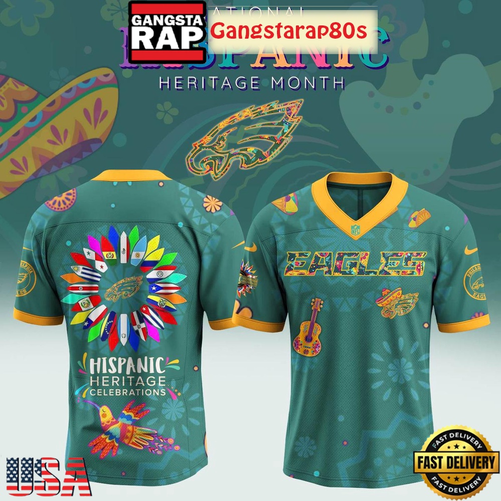 NFL Custom Team x Hispanic Heritage Month 2025 New Design Football Jersey NFL Custom Team x Hispanic Heritage Month 2025 New Design Football Jersey