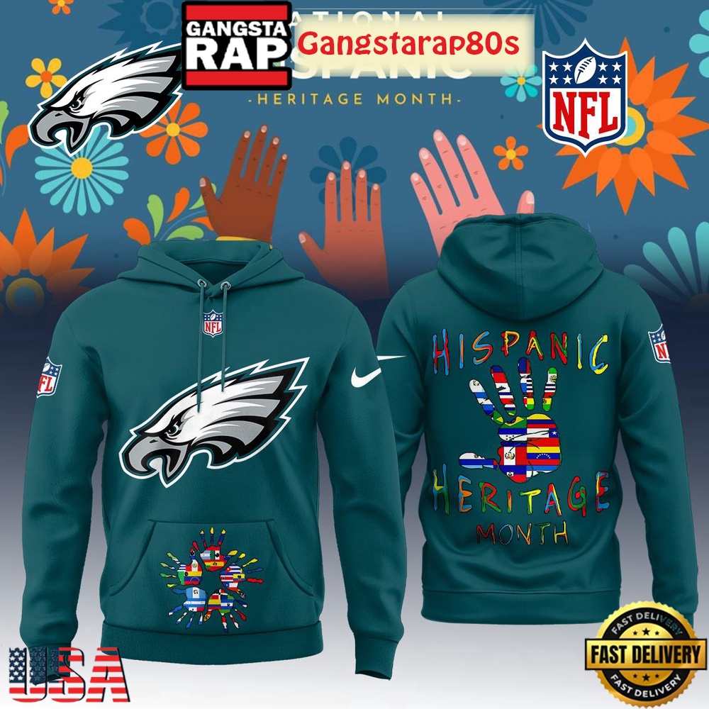 NFL Custom Team x National Hispanic Heritage Month Unisex 3D Hoodie NFL Custom Team x National Hispanic Heritage Month Unisex 3D Hoodie