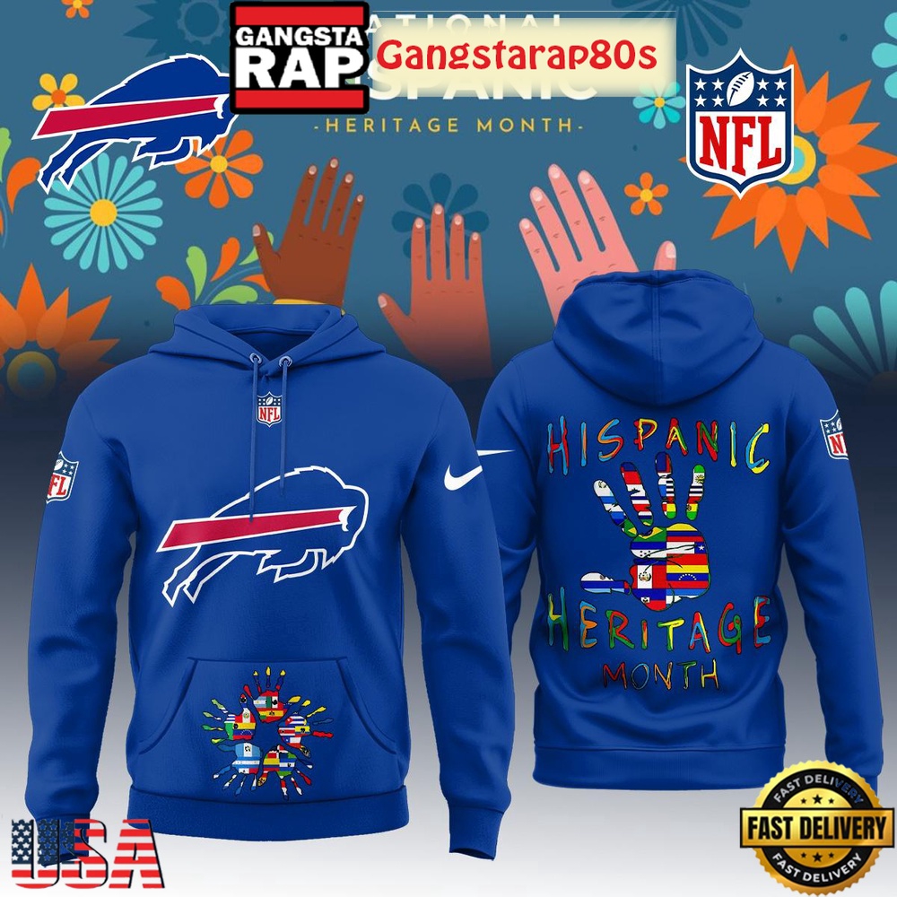 NFL Custom Team x National Hispanic Heritage Month Unisex 3D Hoodie NFL Custom Team x National Hispanic Heritage Month Unisex 3D Hoodie