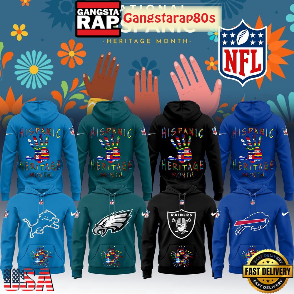NFL Custom Team x National Hispanic Heritage Month Unisex 3D Hoodie