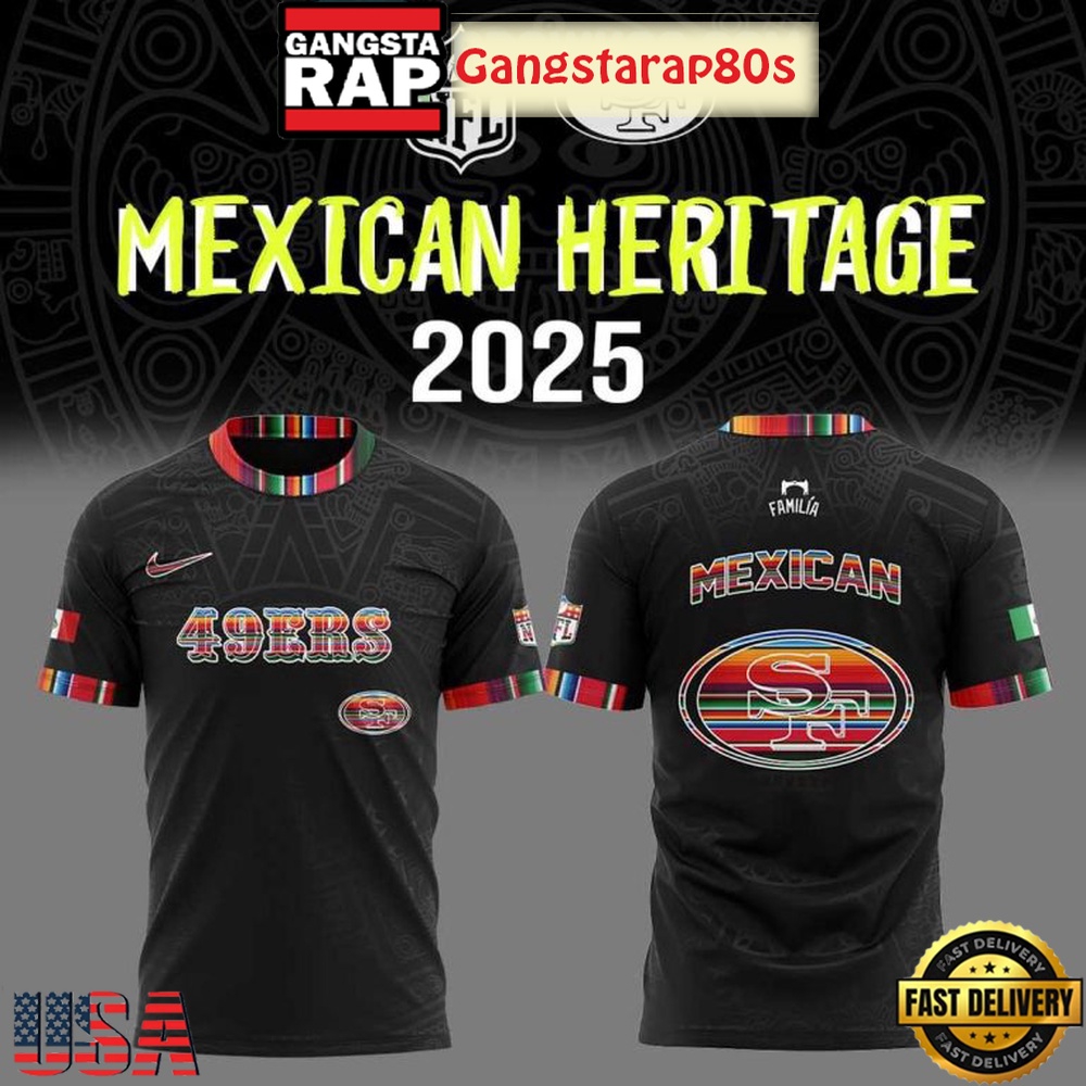NFL San Francisco 49ers Mexican Heritage 2025 Unisex 3D Shirt