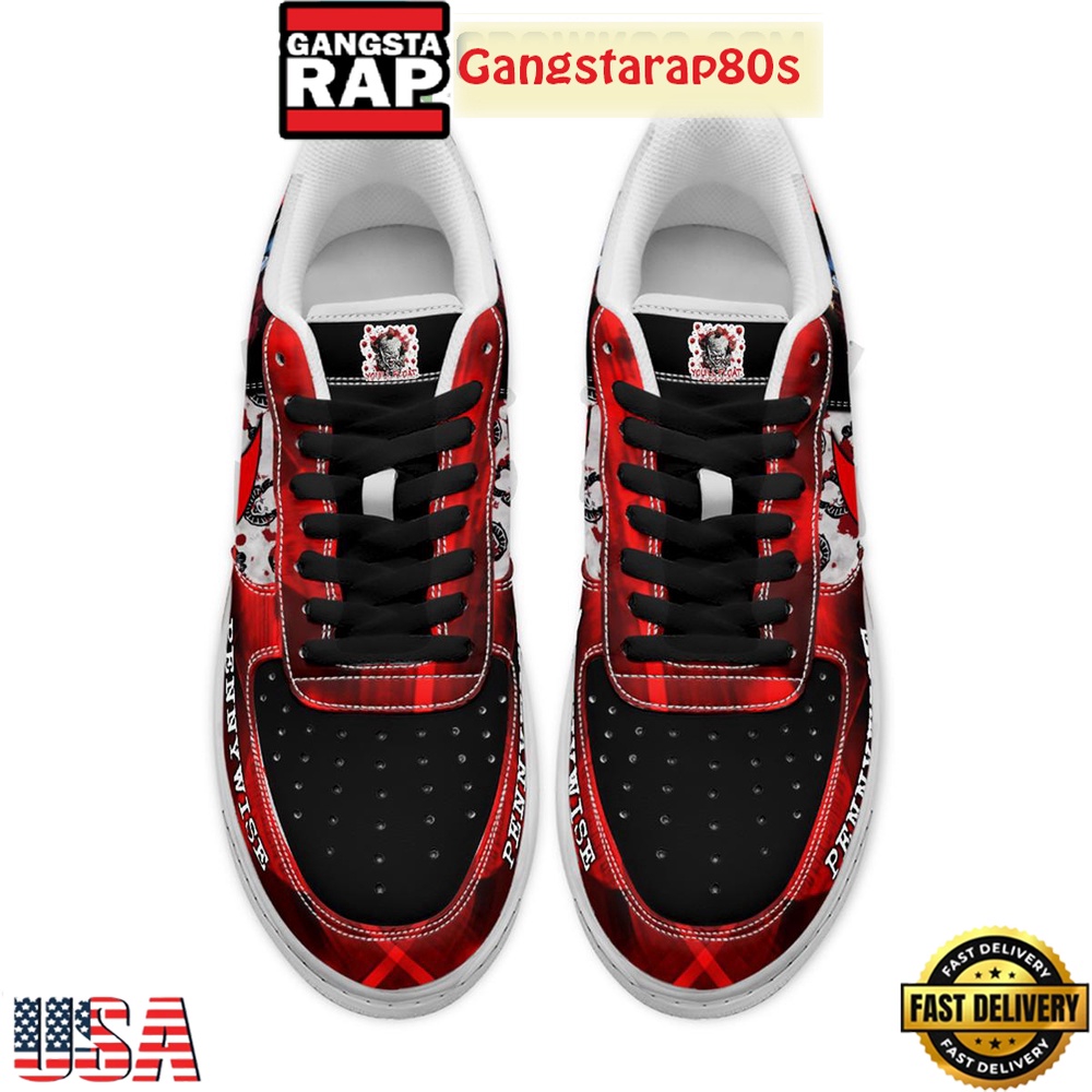 Pennywise Halloween Air Force 1 Shoes Running Sneakers Pennywise Halloween Air Force 1 Shoes Running Sneakers