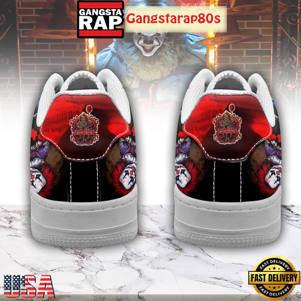 Pennywise Halloween Air Force 1 Shoes Running Sneakers Pennywise Halloween Air Force 1 Shoes Running Sneakers