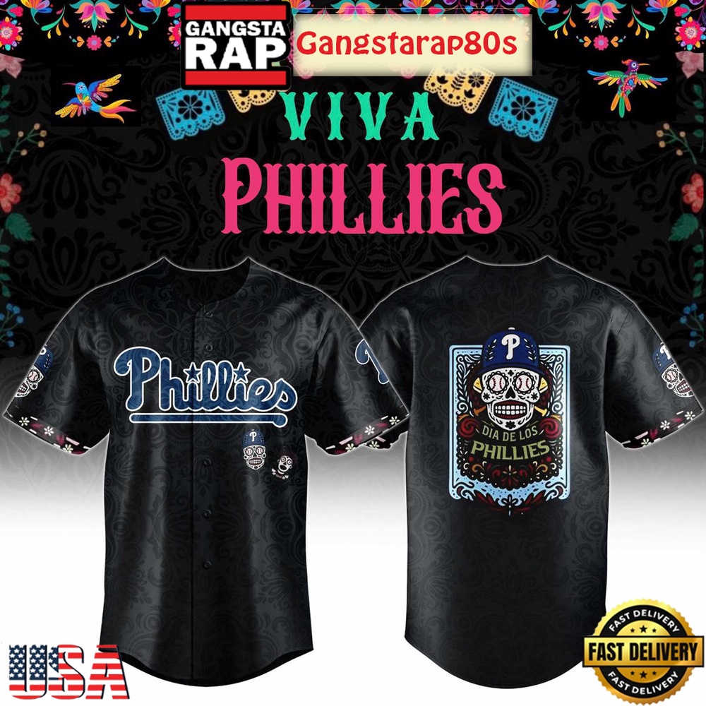 Philadelphia Phillies Dia De Los Phillies Night 2025 Baseball Jersey
