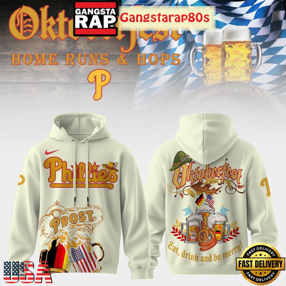 Philadelphia Phillies x Oktoberfest Home Runs & Hops Unisex Hoodie