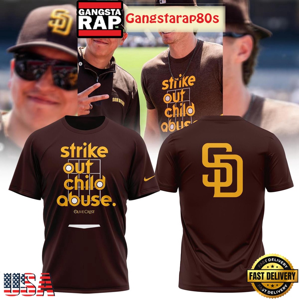 San Diego Padres Strike Out Child Abuse Unisex T Shirt